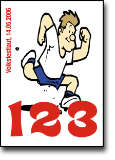 Startnummern kids line Running Kid